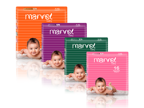 MARVEL BABY DIAPERS 16pcs PACK
